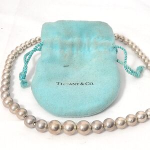 Tiffany & Co. Silver Bead Necklace Choker